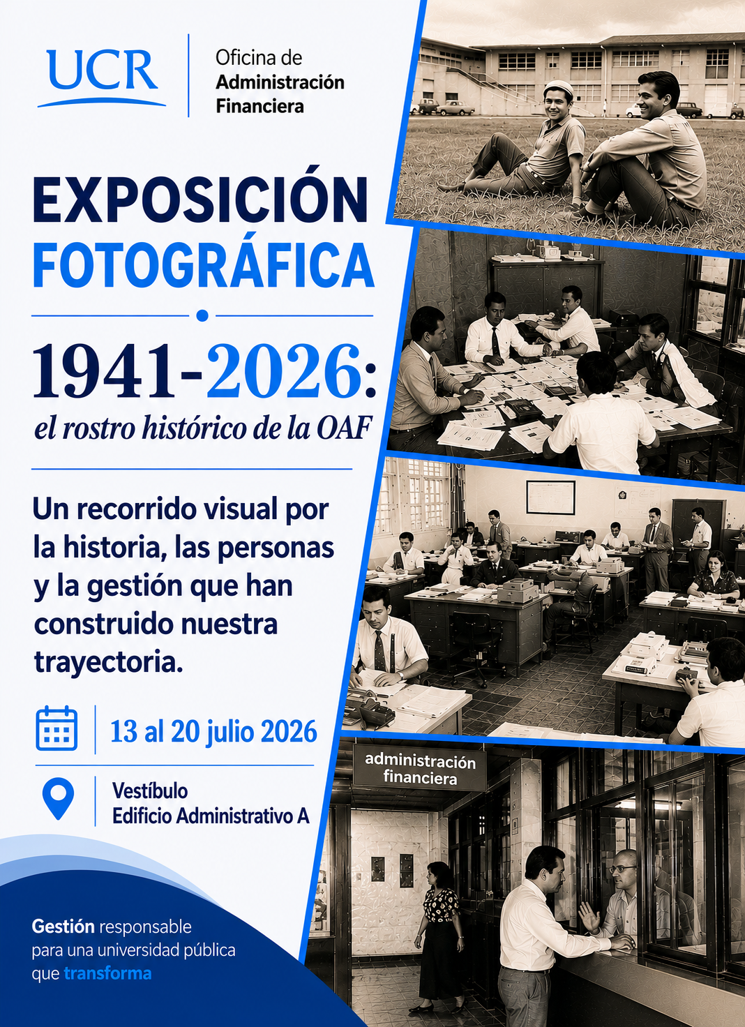 Exposición Fotográfica 1941-2026, el rostro histórico de la OAF